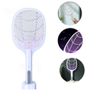 Raquete Mata Mosquito E Moscas Com Ions De Atração Original